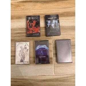 Metallica Cassette Tape Lot Ride the Lightning Justice for All Black Album Load